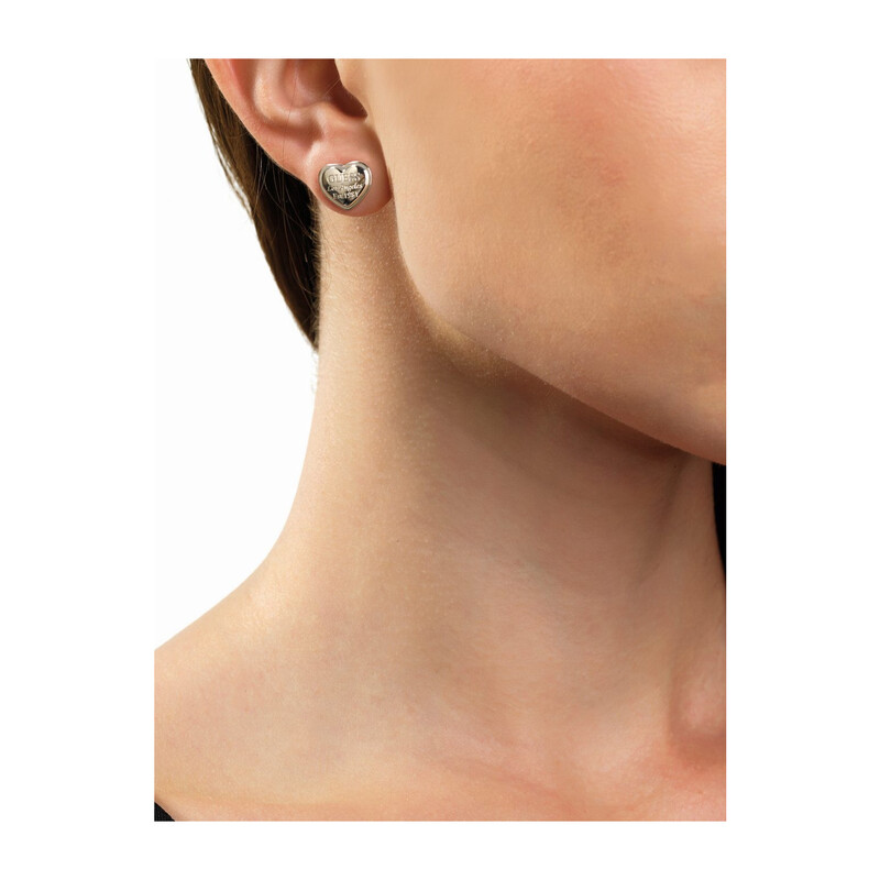 Kolczyki serduszka Guess GZ JUBE28008JW