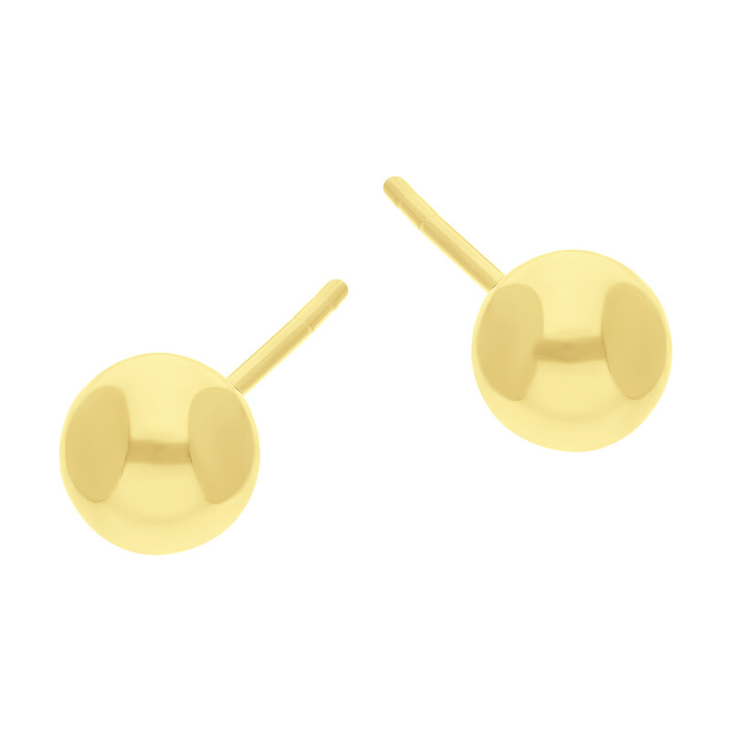 Kolczyki kulki 6mm blask/sztyft AR BSC4-BE0006MM-V próba 585