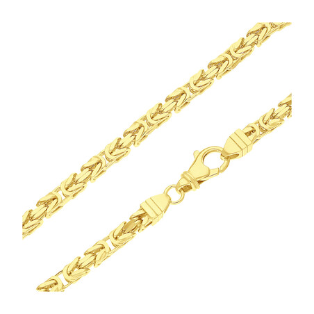 Łańcuszek pozłacany o splocie królewskim BC 1380-140 4l GOLD próba 925