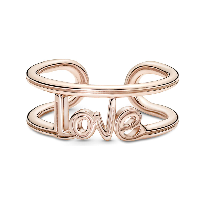 Pandora ME Otwarty pierścionek Love PE 180077C00