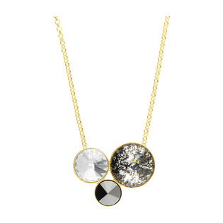 Naszyjnik pozłacany SPARK z kryształami Swarovski  CQ NG11223BPC próba 925