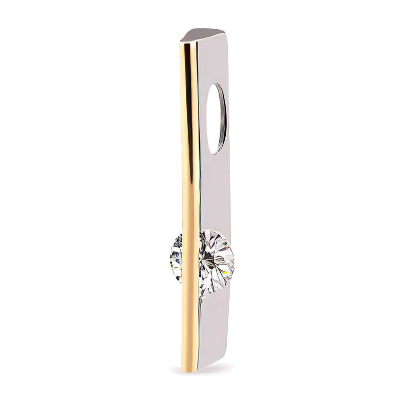 Zawieszka cyrkonia pod pałką gold PX 465_AU375 blaszka gold