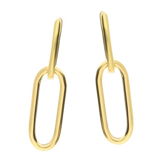 Kolczyki złote rolo long 30 mm/zatrzask AR VXXHOE11802 próba 585