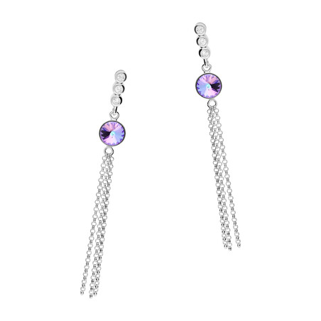 Kolczyki srebrne SPARK Ballena z kryształem Swarovski CQ KC1122SS29VL próba 925