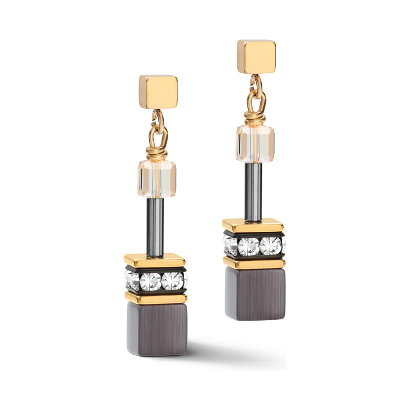 Kolczyki Coeur De Lion 1216 Grey-Gold CT 2839-21-1216
