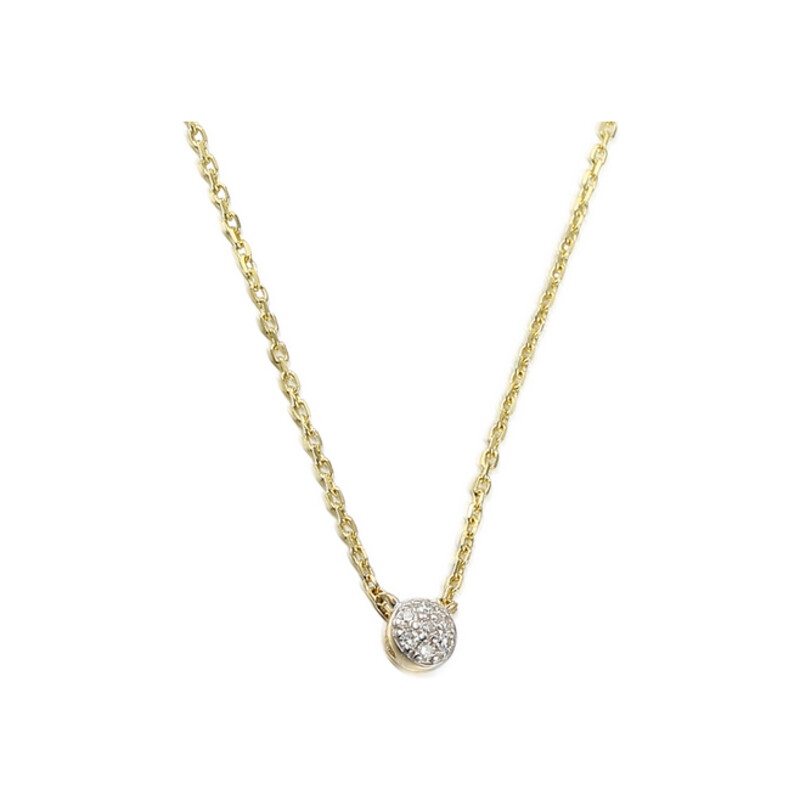Naszyjnik złoty  SWEET z diamentami/anker AW 67126-05947 Y próba 585