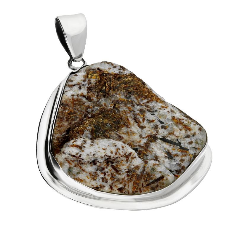 Srebrna Zawieszka z Astrofilit - GX MINERALS próba 925 - JubilerSezam.pl