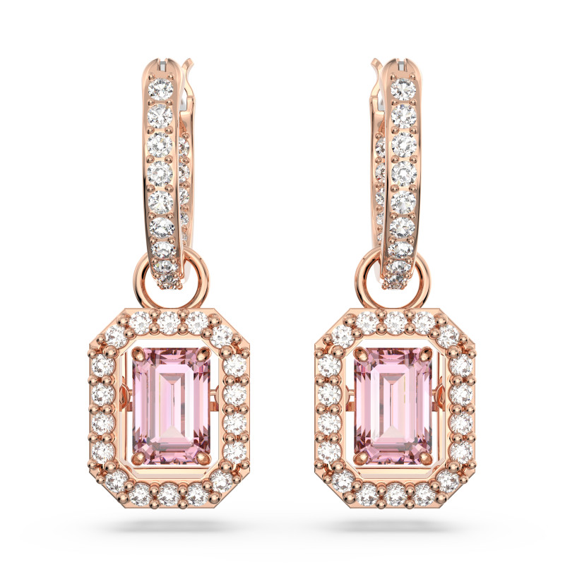Różowe kolczyki Millenia Swarovski 5649474 - JubilerSezam.pl