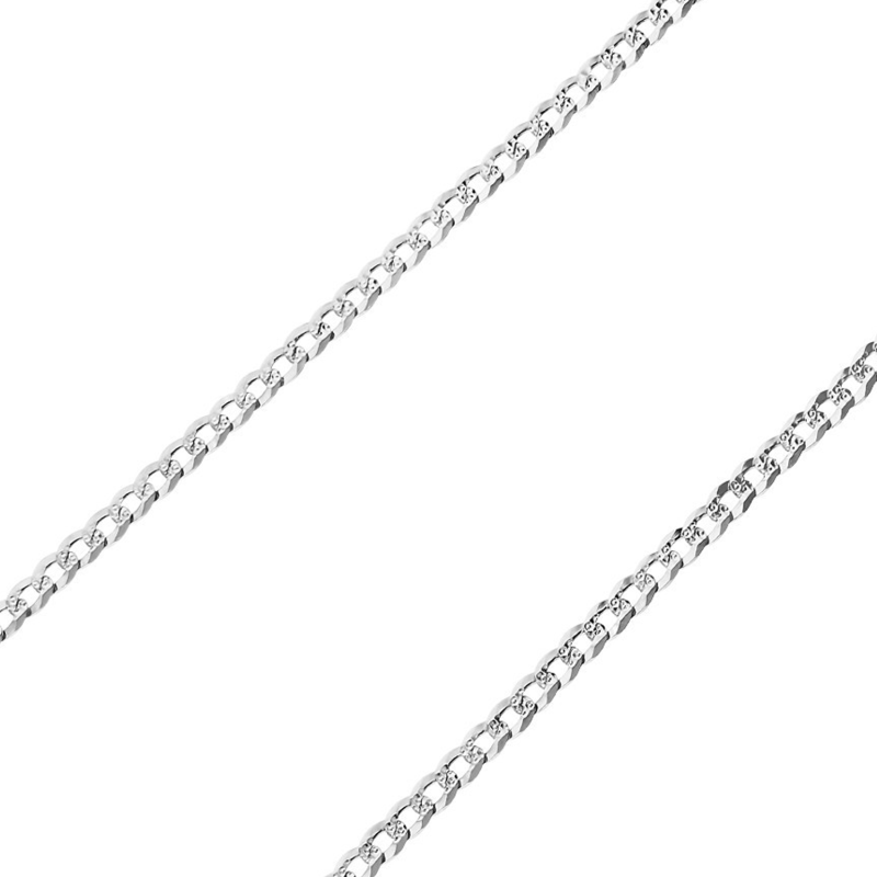 Srebrny łańcuszek pancerka pr. 925 - JubilerSezam.pl