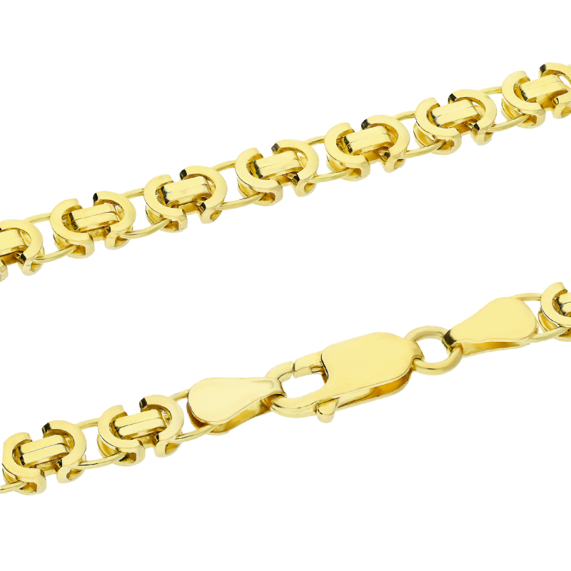 Łańcuszek pozłacany bizantyna BC 1810-100 GOLD próba 925