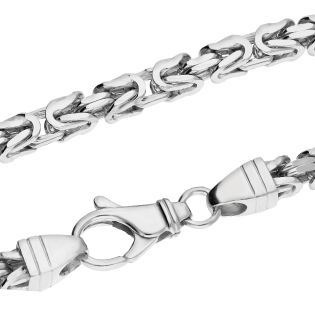 Srebrny Łańcuszek Królewski Rodowany pr. 925 5mm - JubilerSezam.pl