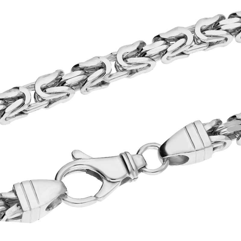 Srebrny Łańcuszek Królewski Rodowany pr. 925 5mm - JubilerSezam.pl