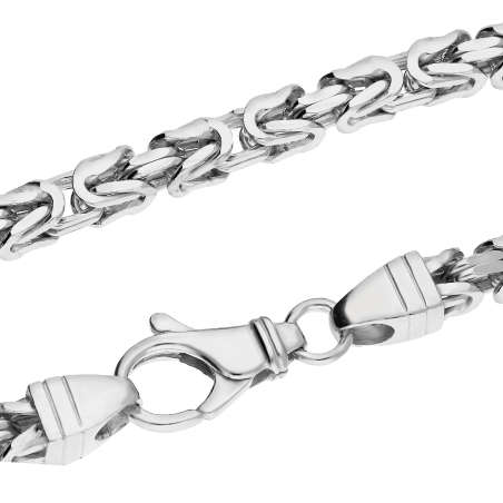 Srebrny Łańcuszek Królewski Rodowany pr. 925 5mm - JubilerSezam.pl
