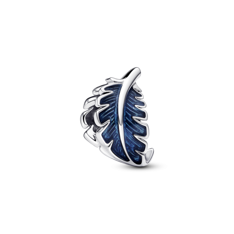 Charms Pandora Niebieskie zakrzywione pióro PE 792576C01