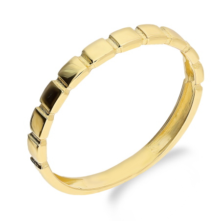 Złoty Pierścionek Rings Kwadraciki pr. 585 - JubilerSezam.pl