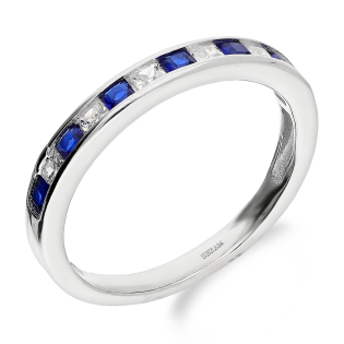 Srebrny Pierścionek Rings z Cyrkoniami - JubilerSezam.pl