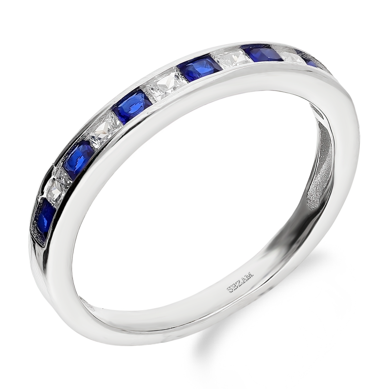 Srebrny Pierścionek Rings z Cyrkoniami - JubilerSezam.pl
