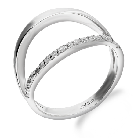 Srebrny Pierścionek z Cyrkoniami pr. 925 - JubilerSezam.pl