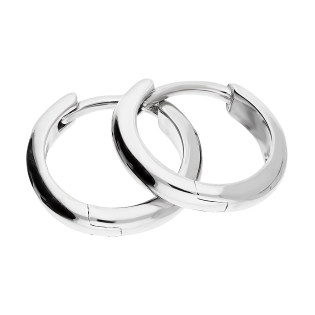 Srebrne kolczyki kółka 12mm pr. 925 - JubilerSezam.pl