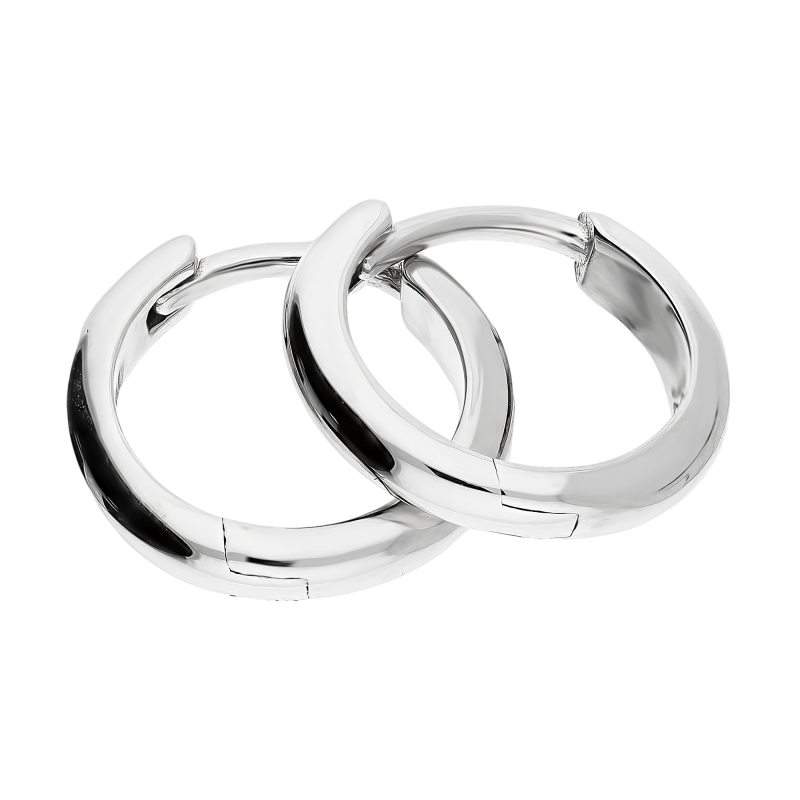 Srebrne kolczyki kółka 12mm pr. 925 - JubilerSezam.pl