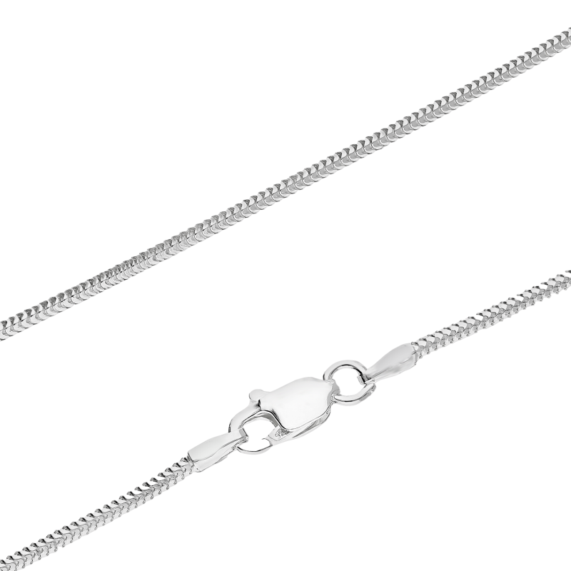 Srebrny łańcuszek snake rodowany pr. 925 - JubilerSezam.pl
