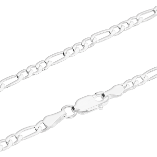 Łańcuszek srebrny splot figaro 3 mm