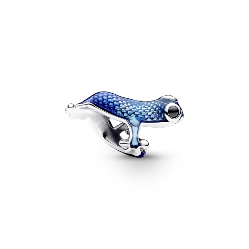 Charms Niebieski metaliczny gekon Pandora 792701C01 próba 925
