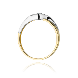 Pierścionek zaręczynowy BRAID z diamentem 0,10 ct BE W-178-10 próba 585
