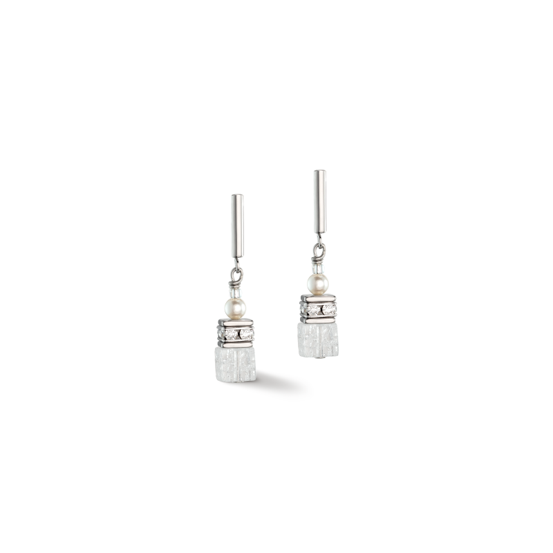 Kolczyki Coeur de Lion White z Kryształami Swarovski - JubilerSezam.pl