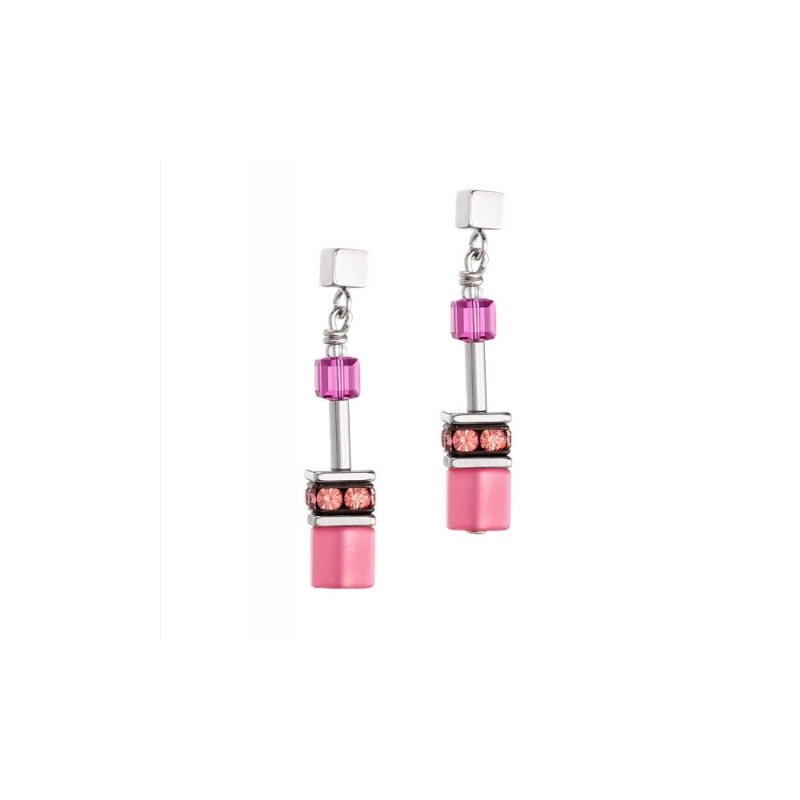Kolczyki Coeur de Lion Magenta - Kryształy Swarovski - JubilerSezam.pl