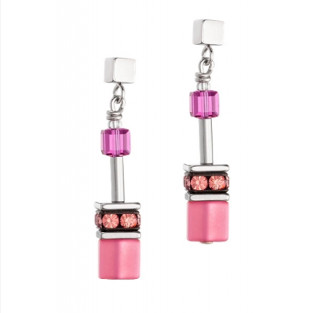 Kolczyki Coeur de Lion Magenta - Kryształy Swarovski - JubilerSezam.pl
