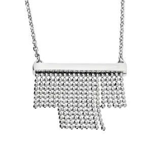 Srebrny Naszyjnik Asymetryczny Bead Anker pr. 925 - JubilerSezam.pl