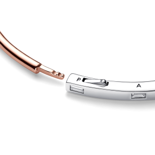 Bransoletka Pandora Signature I-D Dwukolorowa 582740C01 - JubilerSezam.pl