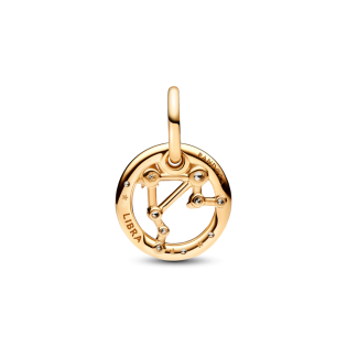 Złota Zawieszka Charms Znak Zodiaku Waga - JubilerSezam.pl
