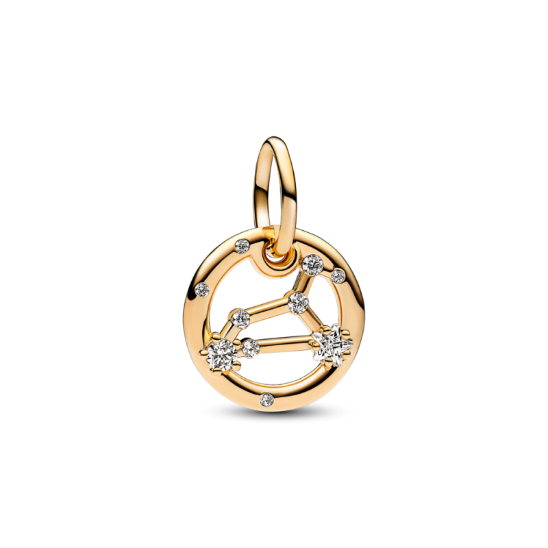 Złoty Charms Lew, znak zodiaku - Pandora 762725C01 - JubilerSezam.pl