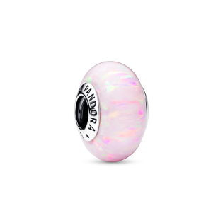 Charms Murano Opalizujący Różowy Pandora 925 - JubilerSezam.pl