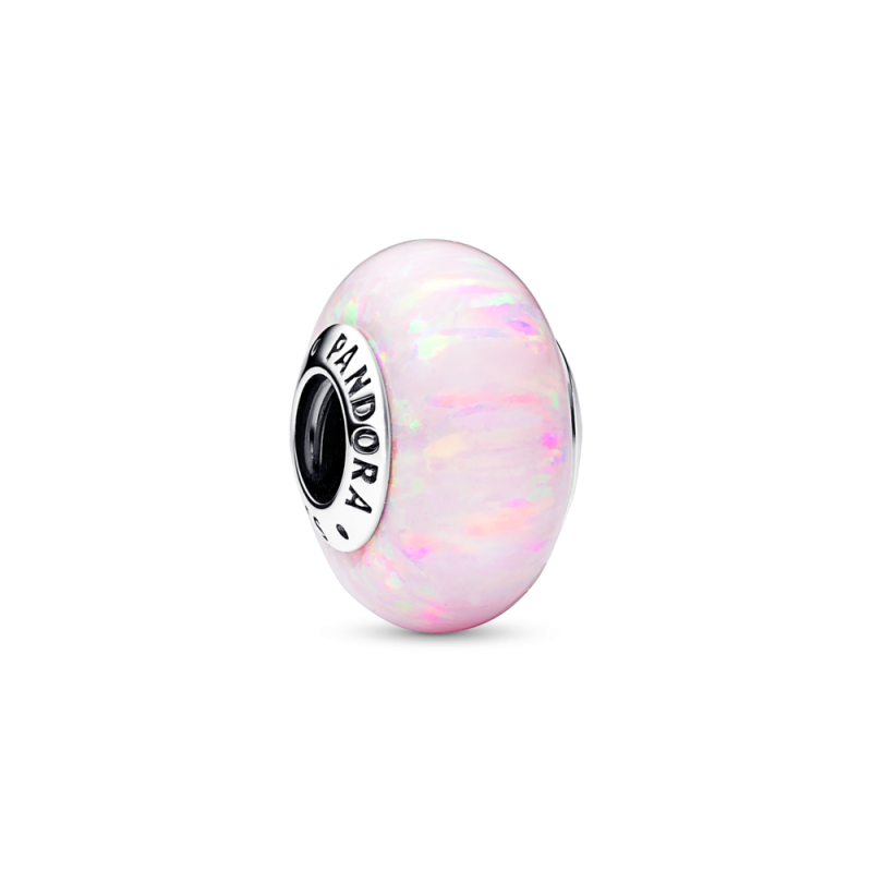 Charms Murano Opalizujący Różowy Pandora 925 - JubilerSezam.pl