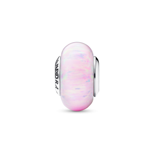 Charms Murano Opalizujący Różowy Pandora 925 - JubilerSezam.pl