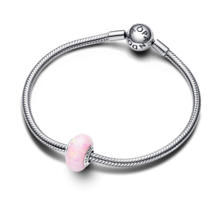 Charms Murano Opalizujący Różowy Pandora 925 - JubilerSezam.pl