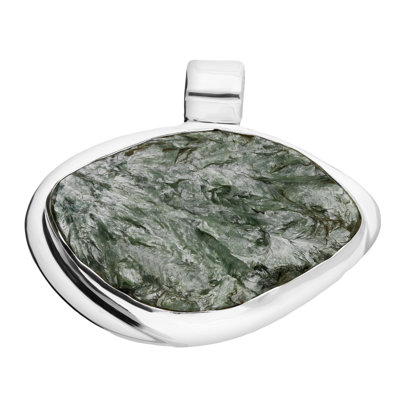 Zawieszka srebrna serafinit Syberia GX MINERALS GX-seraf-18 próba 925