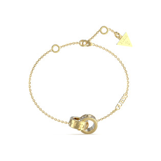Złota Bransoletka Damska Guess Kryształki JUBB03282WYG - JubilerSezam.pl