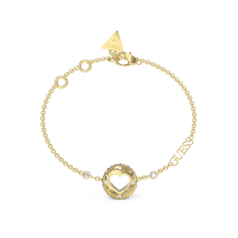 Złota Bransoletka Damska Guess Kryształki JUBB03344JWYG - JubilerSezam.pl