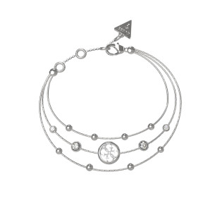 Bransoletka Guess srebrna z kryształami JUBB03377JWRH - JubilerSezam.pl