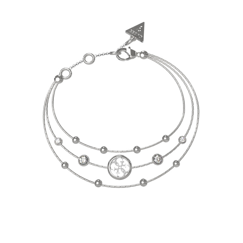 Bransoletka Guess srebrna z kryształami JUBB03377JWRH - JubilerSezam.pl