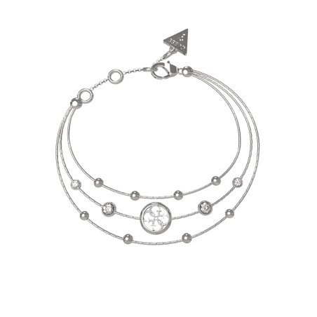 Bransoletka Guess srebrna z kryształami JUBB03377JWRH - JubilerSezam.pl