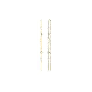 Kolczyki Guess złote z kryształami JUBE03297JWYG - JubilerSezam.pl