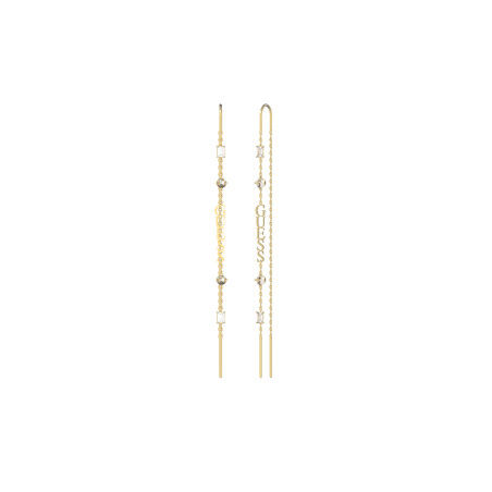 Kolczyki Guess złote z kryształami JUBE03297JWYG - JubilerSezam.pl