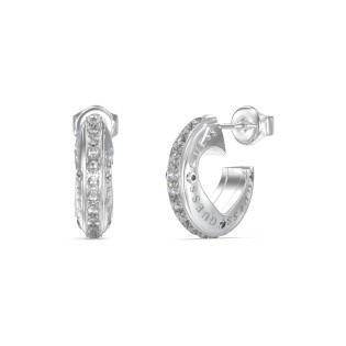 Srebrne Kolczyki Guess z Kryształkami JUBE03347JWRH - JubilerSezam.pl