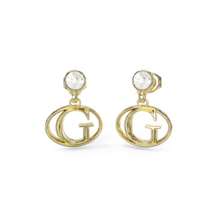 Złote kolczyki Guess z cyrkoniami JUBE03361JWYG - JubilerSezam.pl