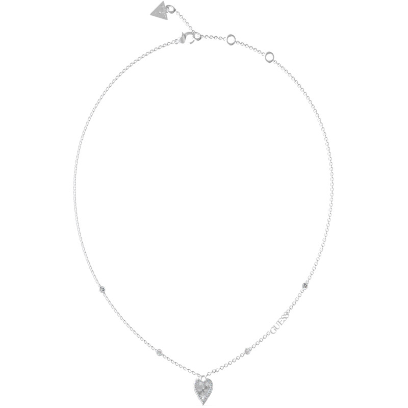 Naszyjnik Guess srebrny z kryształami JUBN03241JWRH - JubilerSezam.pl